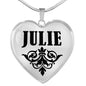 Julie v01 - Heart Pendant Luxury Necklace