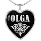 Olga v01s - Heart Pendant Luxury Necklace