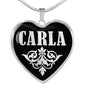 Carla v01s - Heart Pendant Luxury Necklace