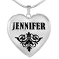 Jennifer v01 - Heart Pendant Luxury Necklace