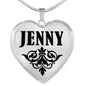 Jenny v01 - Heart Pendant Luxury Necklace