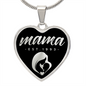 Mama, Est. 1993 v2 - Heart Pendant Luxury Necklace