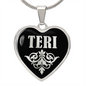 Teri v02 - Heart Pendant Luxury Necklace