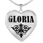Gloria v01 - Heart Pendant Luxury Necklace