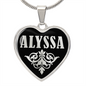 Alyssa v02 - Heart Pendant Luxury Necklace