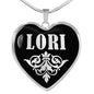 Lori v01s - Heart Pendant Luxury Necklace