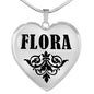 Flora v01 - Heart Pendant Luxury Necklace