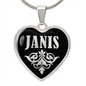 Janis v02 - Heart Pendant Luxury Necklace