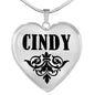 Cindy v01 - Heart Pendant Luxury Necklace