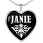 Janie v02 - Heart Pendant Luxury Necklace