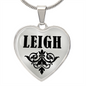 Leigh v01 - Heart Pendant Luxury Necklace