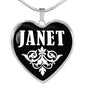 Janet v02 - Heart Pendant Luxury Necklace