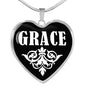 Grace v02 - Heart Pendant Luxury Necklace