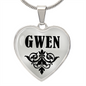 Gwen v01 - Heart Pendant Luxury Necklace