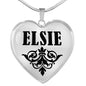 Elsie v01 - Heart Pendant Luxury Necklace