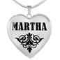 Martha v01 - Heart Pendant Luxury Necklace
