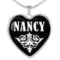 Nancy v02 - Heart Pendant Luxury Necklace