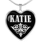 Katie v01s - Heart Pendant Luxury Necklace