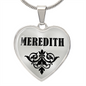 Meredith v01 - Heart Pendant Luxury Necklace