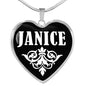 Janice v02 - Heart Pendant Luxury Necklace