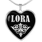 Lora v01s - Heart Pendant Luxury Necklace