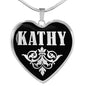 Kathy v01s - Heart Pendant Luxury Necklace