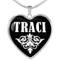 Traci v02 - Heart Pendant Luxury Necklace