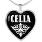 Celia v02 - Heart Pendant Luxury Necklace