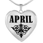 April v01 - Heart Pendant Luxury Necklace