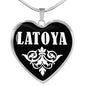 Latoya v02 - Heart Pendant Luxury Necklace