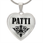 Patti v01 - Heart Pendant Luxury Necklace