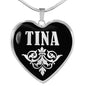 Tina v01s - Heart Pendant Luxury Necklace