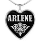 Arlene v01s - Heart Pendant Luxury Necklace