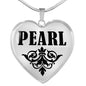 Pearl v01 - Heart Pendant Luxury Necklace