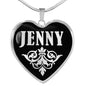 Jenny v01s - Heart Pendant Luxury Necklace