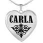 Carla v01 - Heart Pendant Luxury Necklace