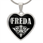 Freda v02 - Heart Pendant Luxury Necklace