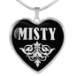Misty v01s - Heart Pendant Luxury Necklace