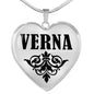 Verna v01 - Heart Pendant Luxury Necklace