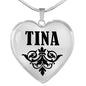 Tina v01 - Heart Pendant Luxury Necklace