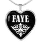 Faye v02 - Heart Pendant Luxury Necklace