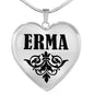 Erma v01 - Heart Pendant Luxury Necklace