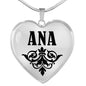 Ana v01 - Heart Pendant Luxury Necklace
