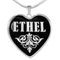 Ethel v01s - Heart Pendant Luxury Necklace