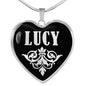 Lucy v01s - Heart Pendant Luxury Necklace