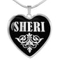 Sheri v01s - Heart Pendant Luxury Necklace