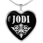 Jodi v01s - Heart Pendant Luxury Necklace