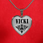 Vicki v01 - Heart Pendant Luxury Necklace