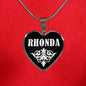 Rhonda v02 - Heart Pendant Luxury Necklace