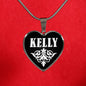 Kelly v02 - Heart Pendant Luxury Necklace